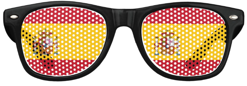 Spain Flag Glasses